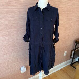 GAP Navy Button Up Dress